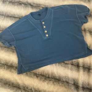 Short Sleeve French Terry Henley Shirt